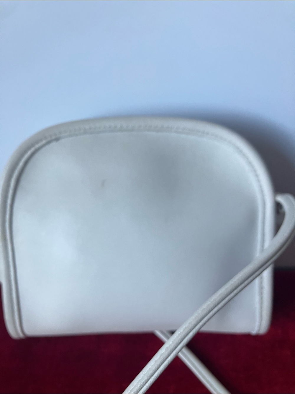 Vintage Coach 9017 Abbie Abby Zip White Small Crossbody Leather Purse Bag - Picture 3 of 6